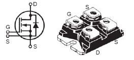 IXTN22N100L, N-канальный силовой MOSFET-транзистор с режимом обогащения, область безопасной работы прямого смещения (FBSOA)